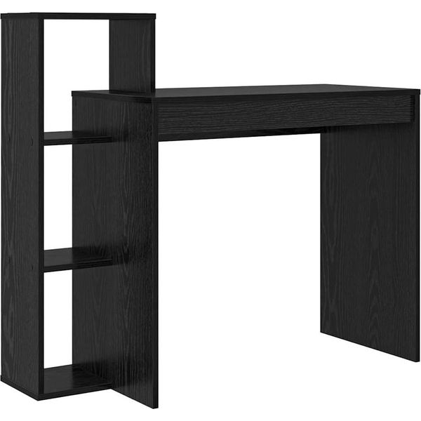 Vidaxl Scrivania In Rovere Nero 100 X 40 X 90 Cm Materiale A Base Di Legno-image