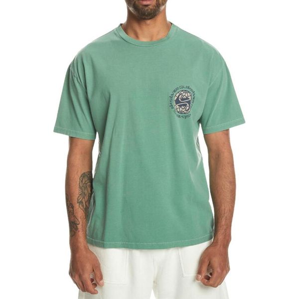 T-Shirt Quiksilver Achance A Maniche Corte Verde L Uomo Verde L-image