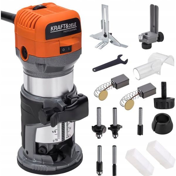 Pantografo Multifunzione 2000W 6/8Mm 33.000 Giri/Min Pantografo Per Bordi Fresa Con Regolazione Continua Della Profondità Di Fresatura Pantografo Per Legno-image