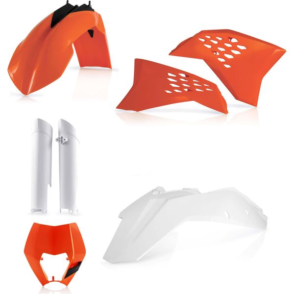 Kit Carene 7 Pezzi Acerbis Modello 2011 Arancio/Bianco Per Ktm-image