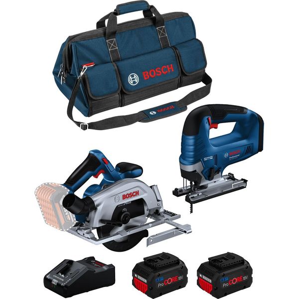 Kit Bosch BK2023BAG (Gks 18V-57-2 + Gst 18V-125 B + 2 X 8,0 Ah Procore + GAL18V-160 + Hdbag)-image