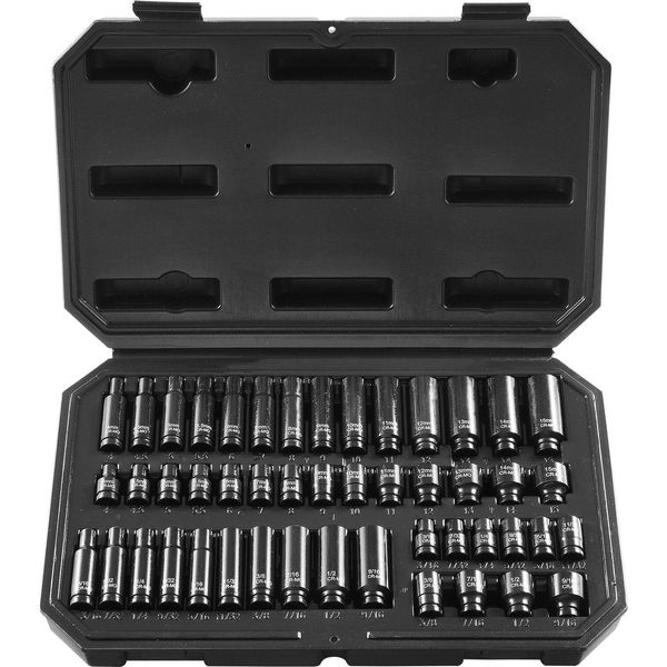 Set Di Chiavi A Bussola 48 Pz. Esagono 1/4 Di Pollice-image