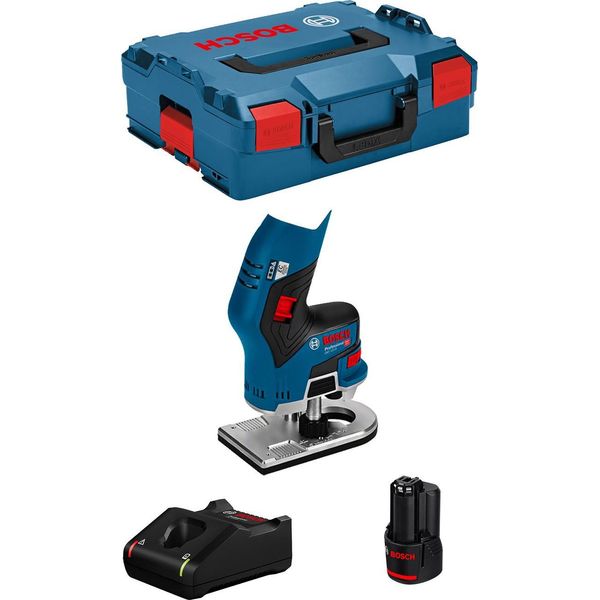 Pantografo Per Bordi Bosch Gkf 12V-8 (1 X 3,0 Ah + GAL12V-40 + L-Boxx 136)-image