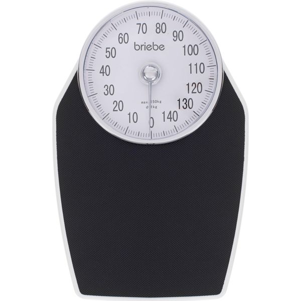 Briebe SC1122 Bilancia Pesapersone Meccanica Fino A 150 Kg, Bilancia Pesapersone Analogica Ad Alta Precisione Bianco/Grigio-image