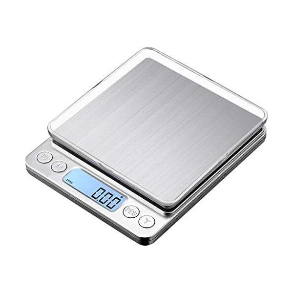 3000G Bilancia Digitale Da Cucina, Bilancia Per Lettere, Bilancia Domestica, Bilancia Di Precisione Con Funzione Tara 3000 X 0,1G Display Lcd Piattaforma In Acciaio Inox Per La Misurazione-image