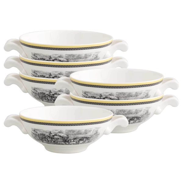Tasse Villeroy & Boch "Suppentassen Audun Ferme 400 Ml 6Er Set Bunt", Bunt, Porzellan, TrinkgefäßE, Tasse-image