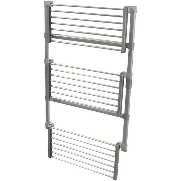 WäSchestäNder Ruco, Grau (Aluminiumfarben), B:50Cm H:135Cm T:25Cm, Aluminium, Kunststoff, WäSchestäNder, FüR Die Duschkabine, 9 M TrockenläNge-image