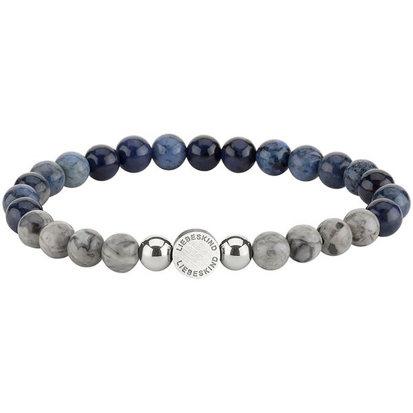 Armband Liebeskind Berlin "Schmuck Geschenk Armkette Zugarmband", Edelstahlfarben, Grau, Blau, Bunt, ArmbäNder, Damen, 17Cm, Edelstahl Polyurethan, Edelstahl, Polyurethan, Armband, Mit Edelsteinen-image