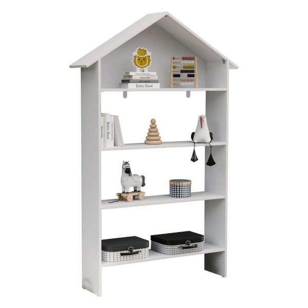 Standregal Vcm "Holz Kinderregal BüCherregal Kinder Regal Malusa", Weiß, Regale, Standregal-image