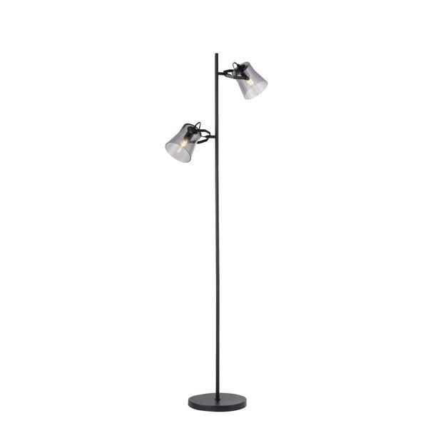 Just Light Stehlampe "Tinula", Schwarz, 2, 1 Stk., Leuchten, Exklusivee14, Schalter, FußSchalter, Stehlampe-image