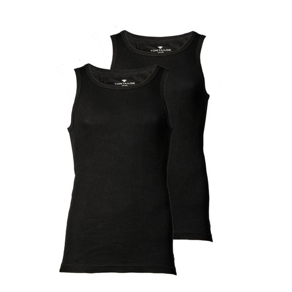 Unterhemd Tom Tailor "Unterhemd 2Er Pack", Herren, Gr. Xxl, N-Gr, Schwarz, Obermaterial: 100% Baumwolle Co., Unterhemden Unterhemd-image
