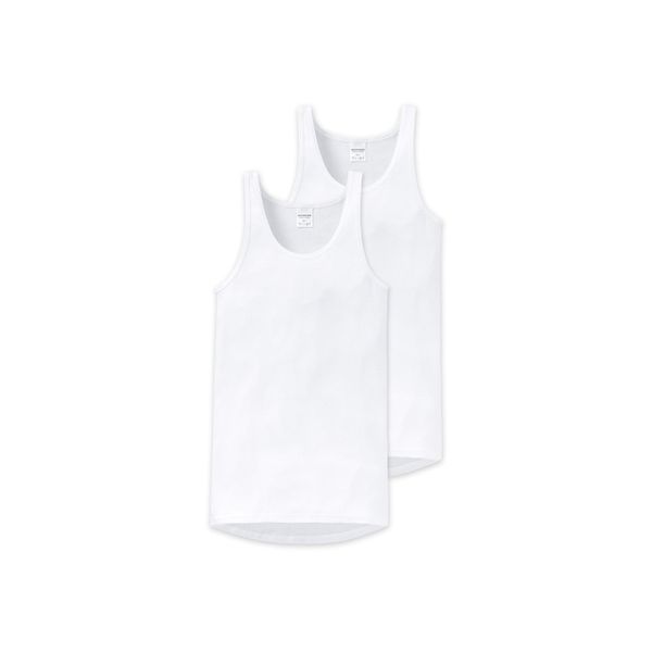 Unterhemd Schiesser "Unterhemd 2Er Pack", Herren, Gr. 4XL, N-Gr, Weiß, Obermaterial: 100% Baumwolle Co., Unterhemden Unterhemd-image