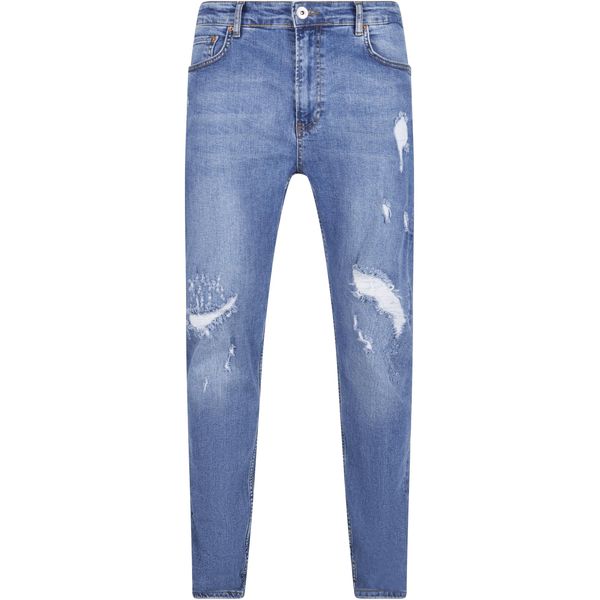 Bequeme Jeans 2Y Premium "2Y Premium Herren 2Y Skinny Fit Jeans", Herren, Gr. 30, NormalgrößEn, Blau, 100% Baumwolle, Unifarben, Jeans-image