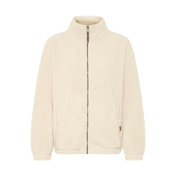 Sweatjacke Oxmo "Trainingsjacke Oxberina", Damen, Gr. M, Beige (Oatmeal), Obermaterial: 100% Polyester Pes., Sweatjacken Sweatjacke-image