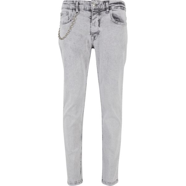 Bequeme Jeans 2Y Premium "2Y Premium Herren 2Y Tapered Fit Jeans", Herren, Gr. 31, NormalgrößEn, Grau, 97% Baumwolle, 3% Elasthan, Unifarben, Jeans-image