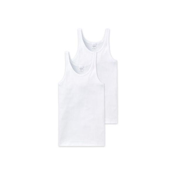 Unterhemd Schiesser "Unterhemd Essentials 2Er Pack", Herren, Gr. Xl, N-Gr, Weiß, Obermaterial: 100% Baumwolle Co., Unterhemden Unterhemd-image