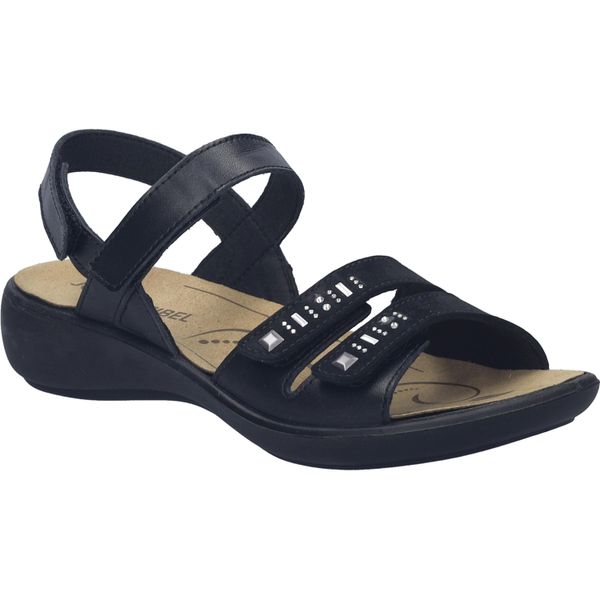 Sandale Josef Seibel "Ibiza 86, Schwarz", Damen, Gr. 41, Schwarz, Obermaterial: 100% Rindsleder Leather Cow., Schuhe Sandale-image