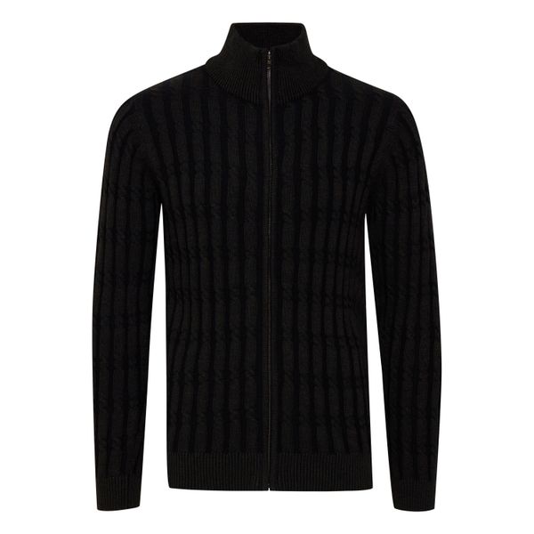 Strickjacke Indicode "Strickjacke Idpaulomo", Herren, Gr. Xxl, Schwarz, Obermaterial: 100% Baumwolle Co., Strickjacken Strickjacke-image