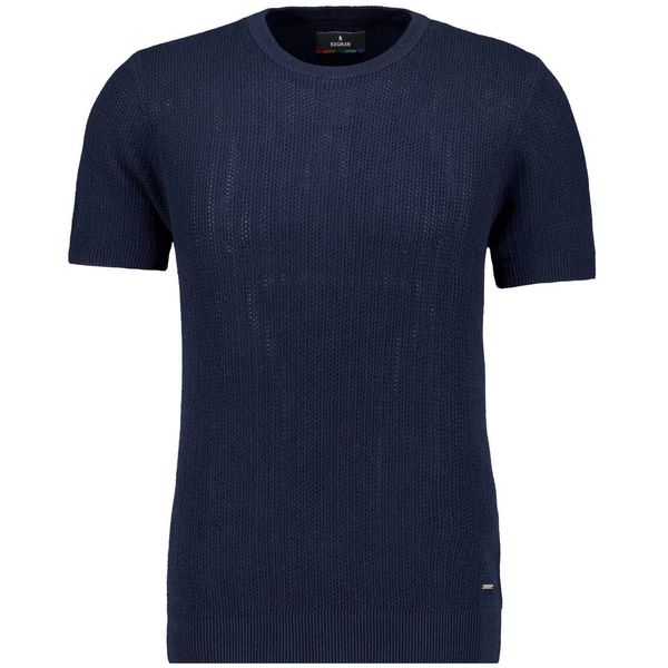 Rundhalspullover Ragman, Herren, Gr. 54, Marineblau, Strick, 100% Baumwolle, Rundhals, Pullover Rundhalspullover-image