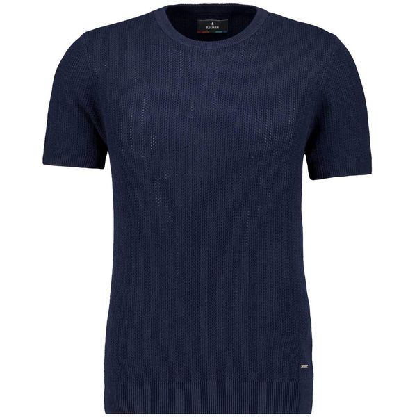 Rundhalspullover Ragman, Herren, Gr. 52, Marineblau, Strick, 100% Baumwolle, Rundhals, Pullover Rundhalspullover-image