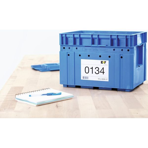 Herma Premium - Etichette Autoadesive Permanenti In Carta Laminata Opaca - Bianco - 148 X 105 Mm - 100 Etichette (25 Fogli X 4) (5063)-image