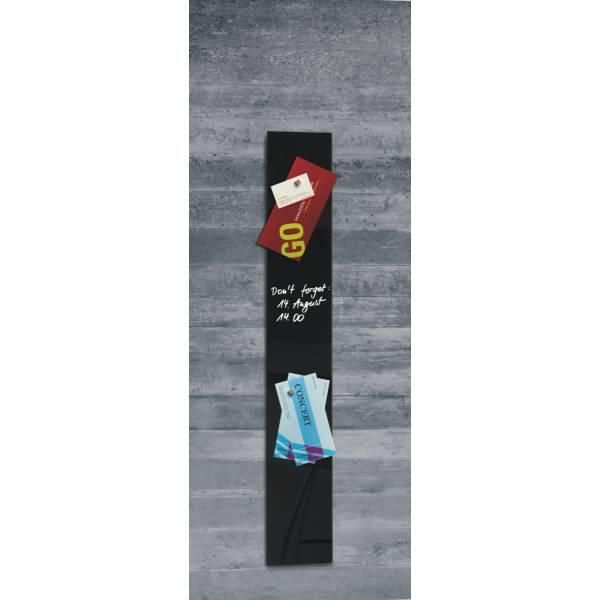 Sigel GL100 Lavagna Magnetica In Vetro Artverum - Nero, 12 X 78 Cm-image