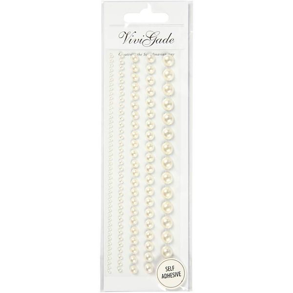 Set Di Mezze Perle Bianche Vivi Gade Senza Marchio 140 Pezzi-image
