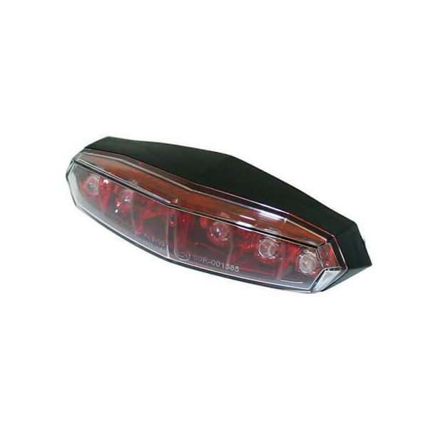 Fanali Posteriori Koso Mini Fanale Posteriore A Led, Rosso + Trasparente, Con Marchio E.-image