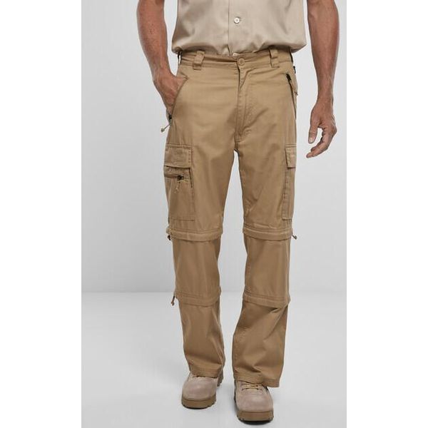Brandit BD1011 | Savannah Pantaloni A Gamba Staccabile Da S A 3XL - Colore: Cammello - Taglia: S-image