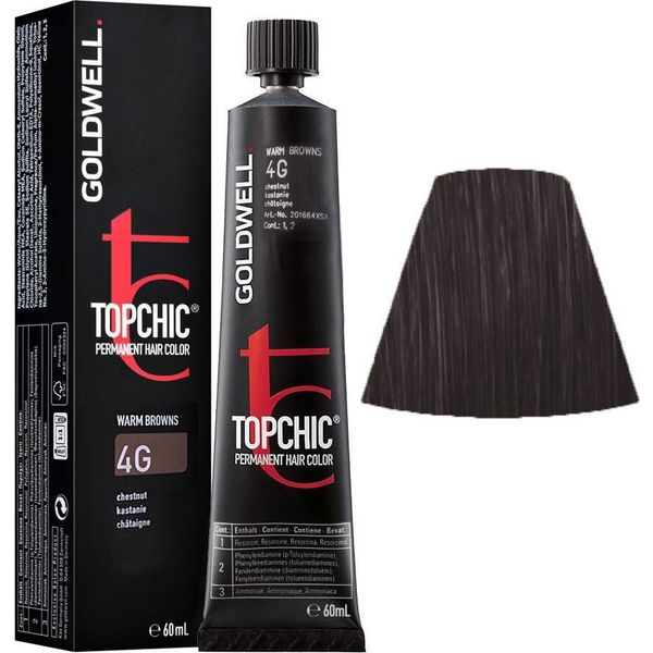 Goldwell Topchic Tube 4G Chestnut 60Ml - Colore Permanente In Tubo-image