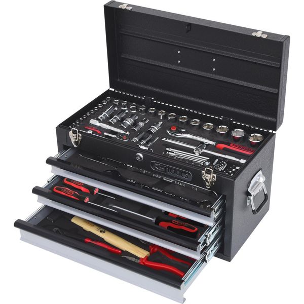 Ks Tools 1/4"+1/2"" Chromeplus Set Di Utensili Universali, 99 Pezzi In Pollici"-image