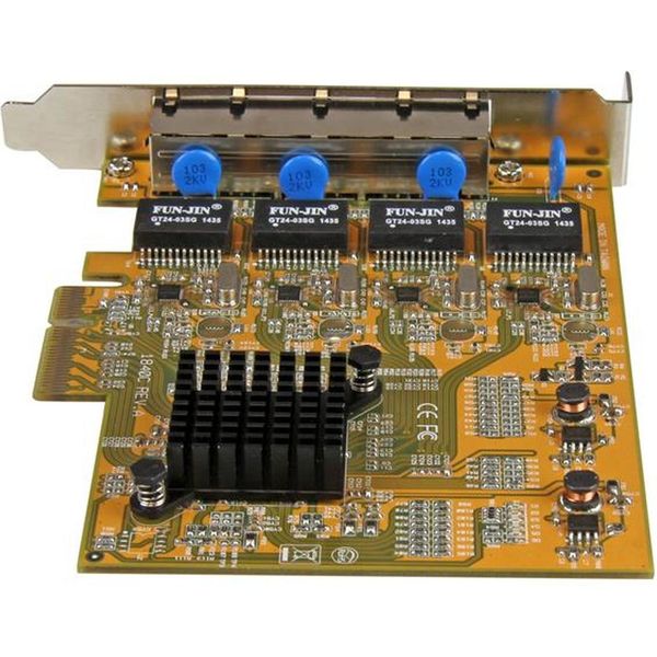 Startech Scheda Di Rete Pci Express Gigabit Ethernet Con 4 Porte RJ45-image