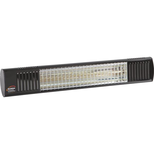 Riscaldatore A Infrarossi Term2000 IP67 Ultra Low Glare 2000 Watt Nero-image