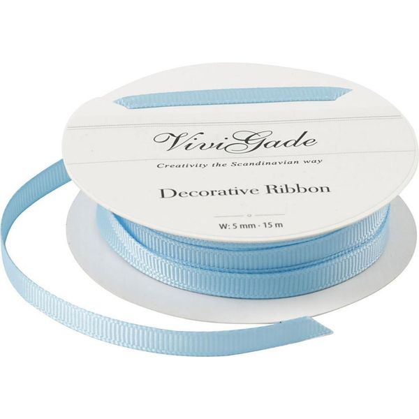 Vivi Gade Vivi Gade Nastro In Gros Grain 5 Mm 15 M Azzurro-image