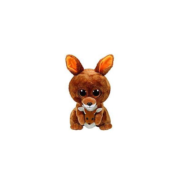Ty Beanie Boos Glubschi 24 Cm M Glubschi Canguro Kipper Con Cucciolo Peluche Medio-image