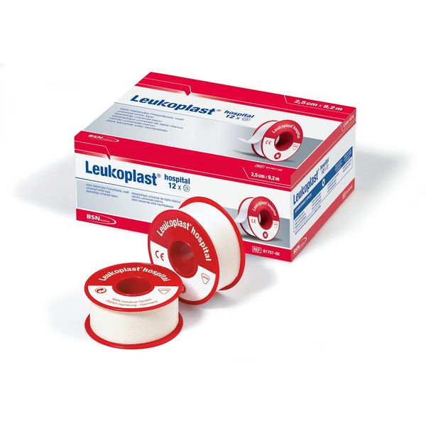 Bsn Leukoplast Cerotti Di Fissaggio Ospedaliero 12 Rotoli 2,50 Cm X 9,2 M-image
