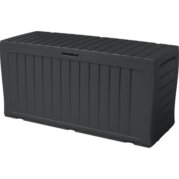 Keter Marvel Plus - Contenitore Da Giardino 270 L - 116,7 X 44,7 X 57 Cm - Grafite-image