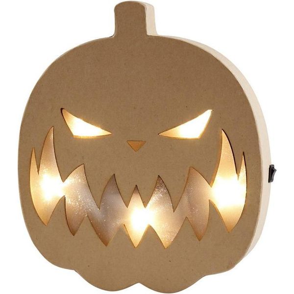 Zucca Con Luce, H 25 Cm, L 22 Cm, 1 Pezzo, Profondità 4 Cm-image