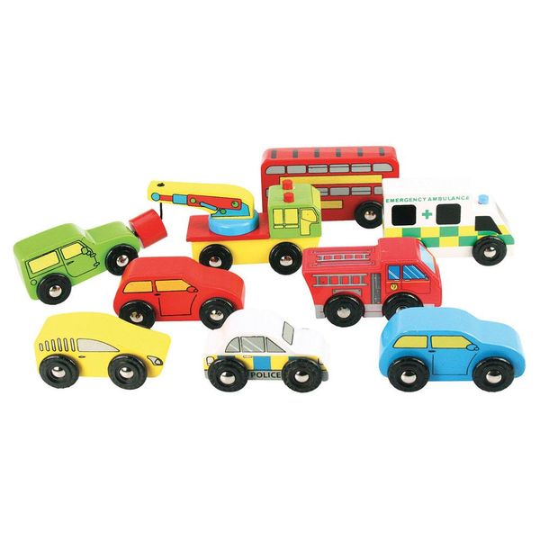 Bigjigs Rail Set Di Binari In Legno Per Automobili-image