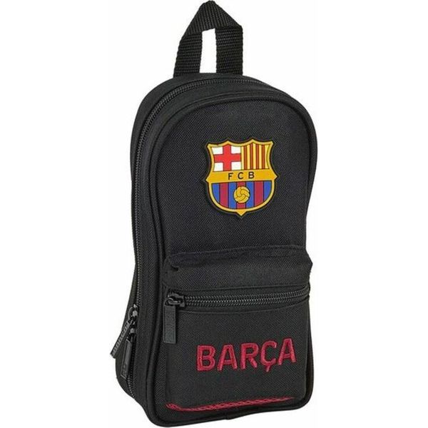 Safta 412027747 Astuccio Portamatite A 4 Scomparti, 33 Pezzi, Fc Barcelona, Nero Fcb-image