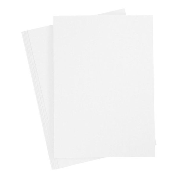 Creativ Company Cartone Bianco Sporco A4 220G, 10 Pezzi.-image