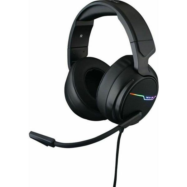 The G-LAB Korp Thallium Gaming Headset Usb 7.1 Digital Surround - Cuffie Da Gioco - Microfono A Cancellazione Di Rumore, Led Rgb - Compatibile Con Pc PS4 Mac (Nero)-image