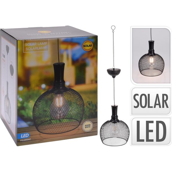 Progarden Lampada A Sospensione Da Giardino A Led In Metallo Solare 18,5 Cm-image