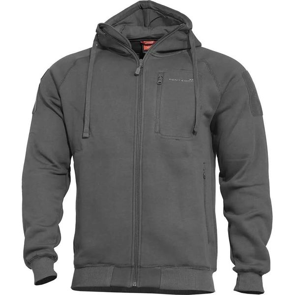 Pentagon Leonidas 2.0 Zip Pullover Grigio M Uomo Grigio M-image