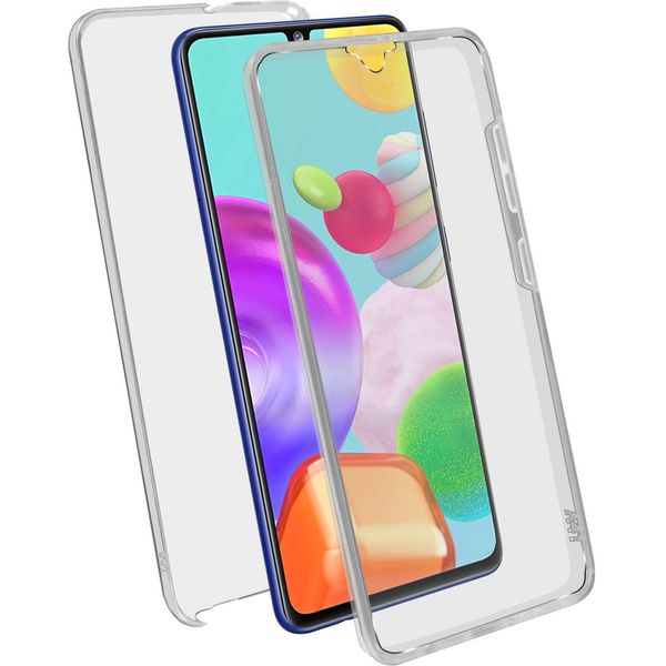 Avizar, Cover Protettiva Per Samsung Galaxy A41, Fronte + Retro, Trasparente-image