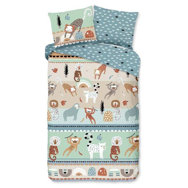 Set Di Biancheria Da Letto Per Bambini Good Morning Play 140X200/220 Cm Multicolore-image