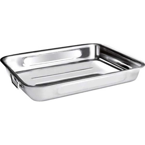 Teglia Da Forno Ibili-Classic, Acciaio Inox, 30X22X6 Cm, Argento-image