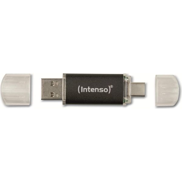 Intenso Twist Line - Usb-Flash-Laufwerk - 128GB - Usb 3,2 Gen 1 / USB-C - Anthrazit (3539491)-image
