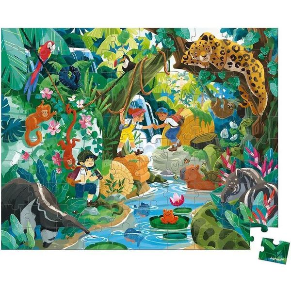 Janod Puzzle Kids Puzzle 6 Anni 100 Pezzi Avventura Nella Terra Degli Inca-image