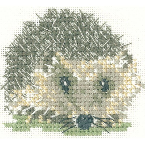 Set Per Punto Croce Heritage In Aida "Riccio (A)"", Schema Contato, LFHH1136-A, 5,5X6,5Cm"-image